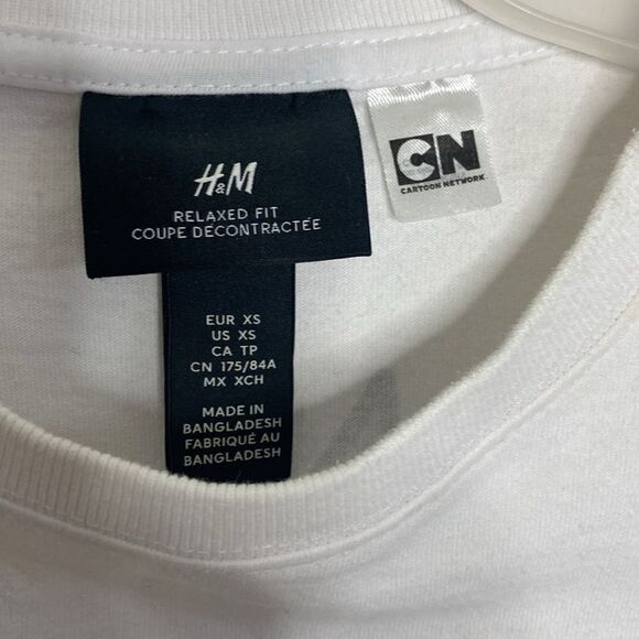H&M Cartoon Network Men’s Rick & Morty White T Shirt Size XS - Picture 2 of 4